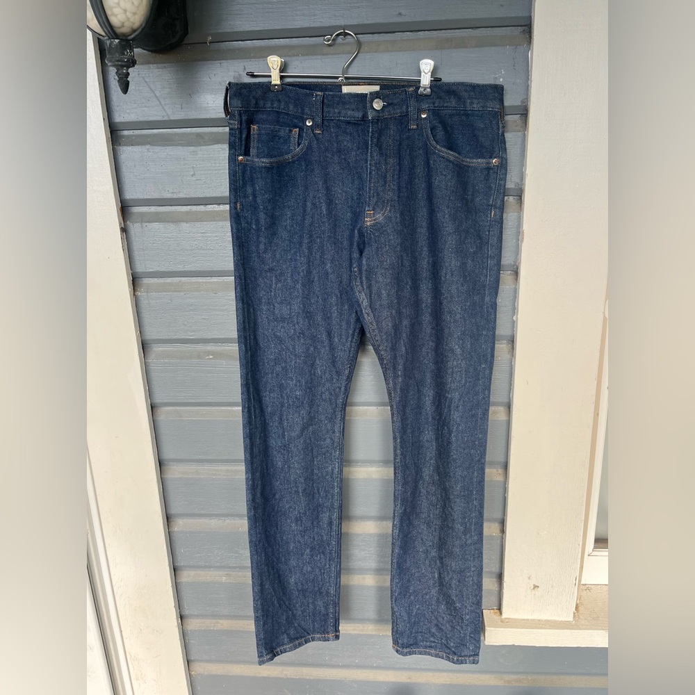 EVERLANE The Slim Jeans Dark Wash Mens 34x32 Denim NWOT